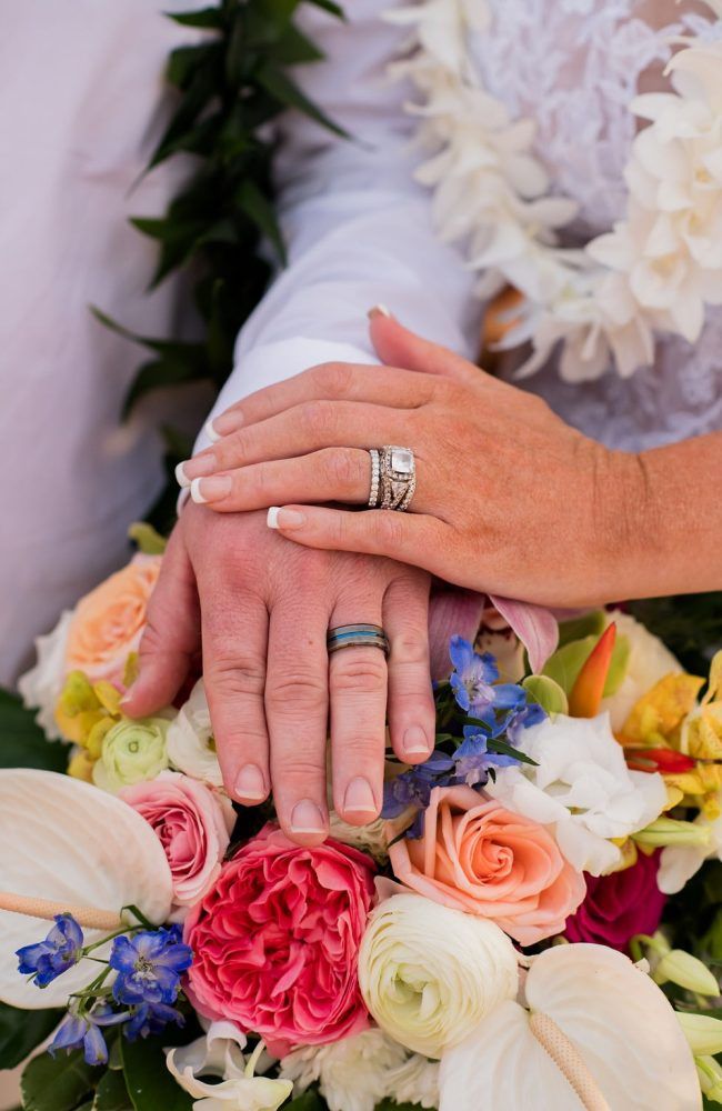 Embrace of Aloha Kauaʻi Wedding tropical floral bouquet